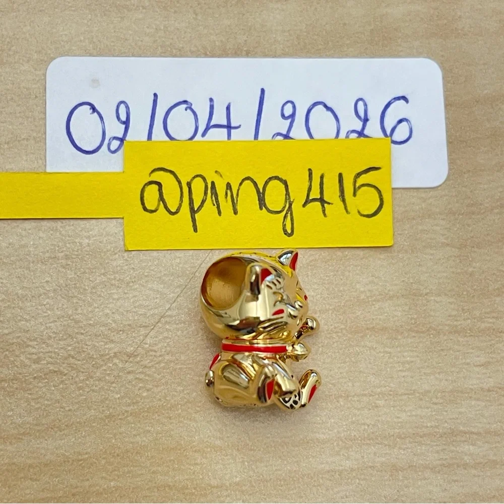 Pandora Shine Fortune Cat charm - Picture 12 of 15